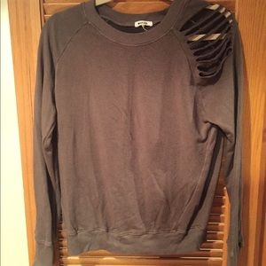 La Made distressed sweatshirt. New without tags.